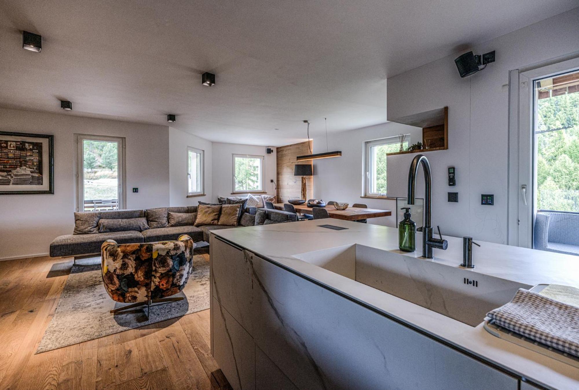 Luxury Mountain Apartment With Private Sauna And Underground Parking St. Moritz Exterior foto